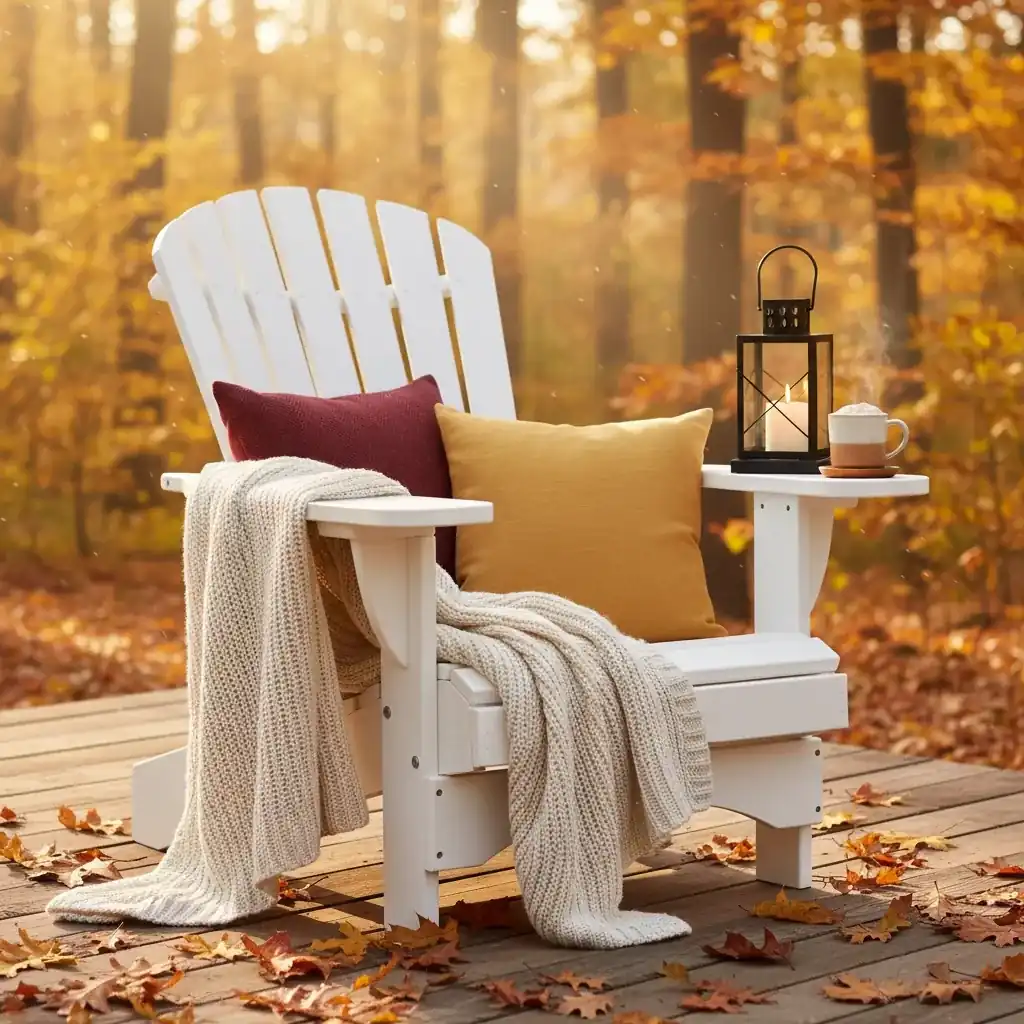 Adirondack Chair im Herbst