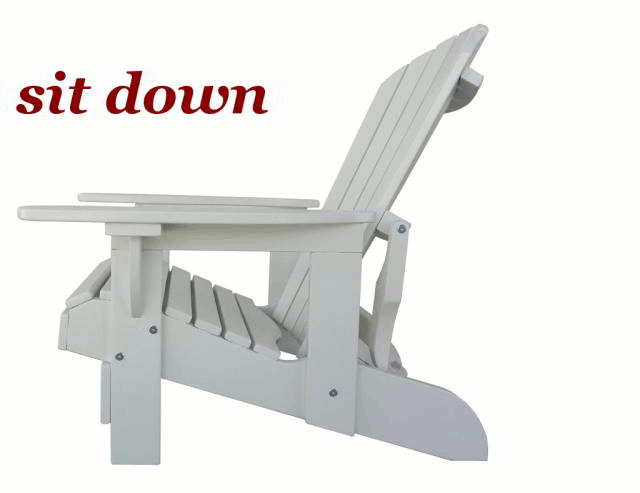 Weißer Recliner