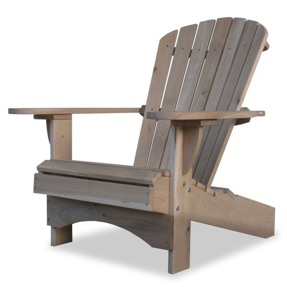 Adirondack Chair Comfort aus Eiche als Bausatz