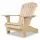 Infografik zu den Vorteilen des Adirondack Chairs: Massive heimische Eiche, wetterfest, langlebig und ergonomisches Design