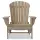 Seitenansicht des Adirondack Chairs in der aufrechten Standard-Sitzposition