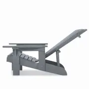 Adirondack Chair Recliner de luxe "Grau"