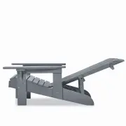 Adirondack Chair Recliner de luxe "Grau"