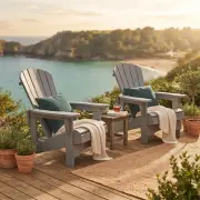 Adirondack Chair Recliner de luxe "Grau"