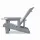Adirondack Chair Recliner de luxe "Grau"