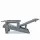 Adirondack Chair Recliner de luxe "Grau"