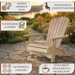 Adirondack Chair Folding "Eiche" - Ansicht 2