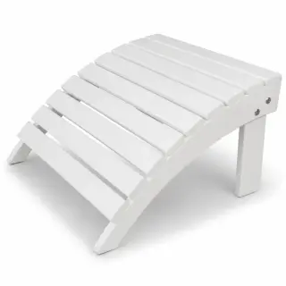 Footrest de luxe gerundet "Wei&szlig;"