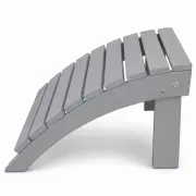 Footrest de luxe gerundet "Grau"
