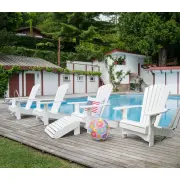 Adirondack Chair Comfort de luxe "Wei&szlig;"