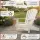 Frontalansicht des weißen Adirondack Chairs Comfort de luxe aus massiver Esche mit breiter Rückenlehne