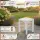 Frontalansicht des Side Table Comfort de luxe in Weiß, passend zur Adirondack de luxe Serie