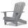 Infografik zum grauen Adirondack Chair Comfort de luxe: Massive heimische Esche, moderne Lackierung in Silbergrau, luxuri&ouml;ser Sitzkomfort, handgefertigt in Europa und extra breite Armlehnen