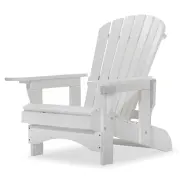 Infografik zum weißen Adirondack Chair Recliner de...