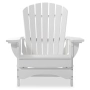Adirondack Chair Recliner de luxe wei&szlig;