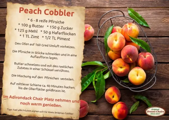 Rezept für einen Peach Cobbler