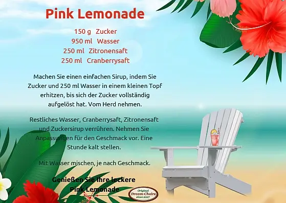 Rezept für eine Pink Lemonade