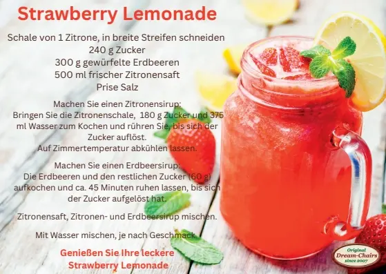 Rezept einer Strawberry Lemonade